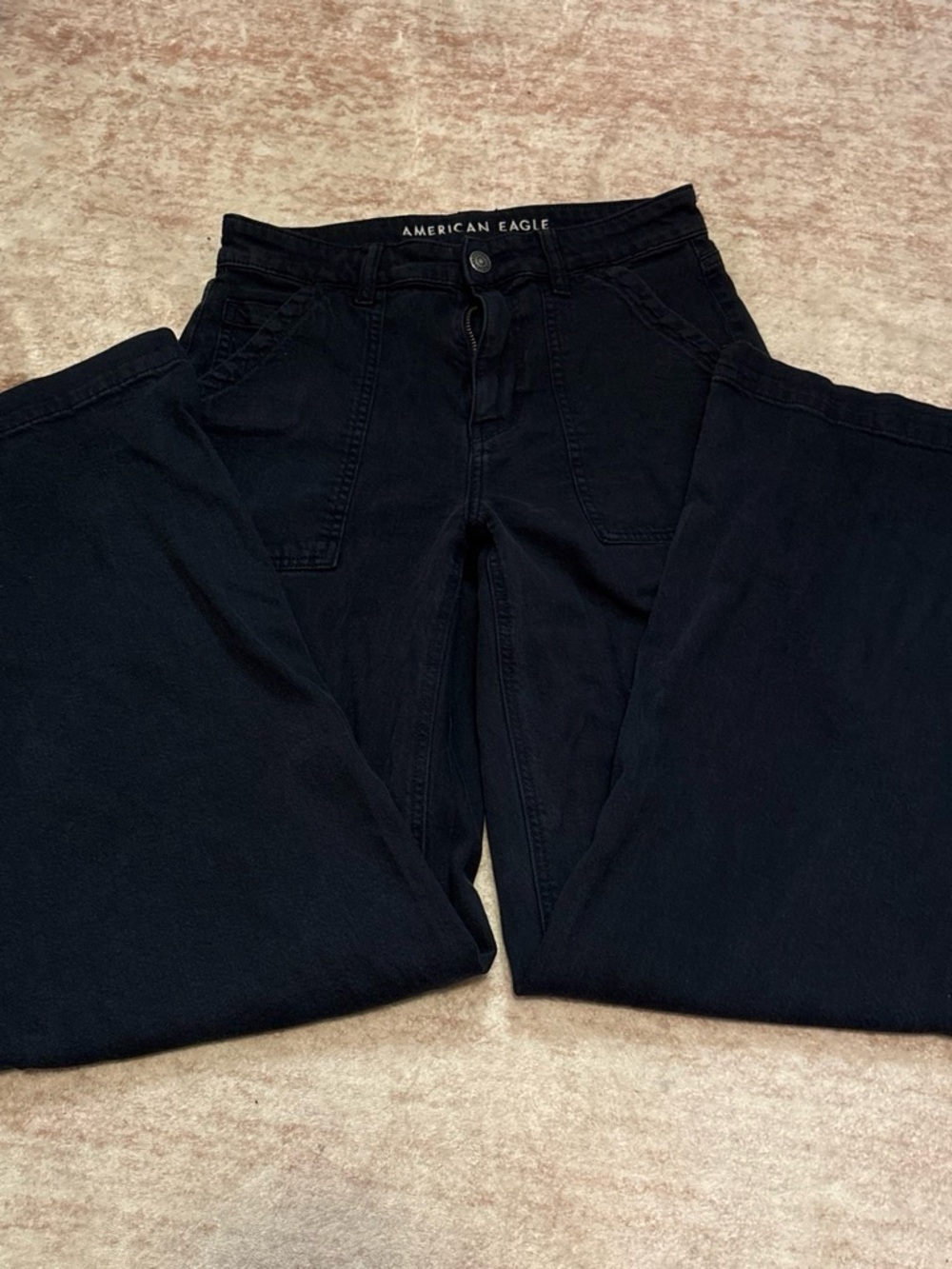 American Eagle Outfitters Black Wide Leg Jeans